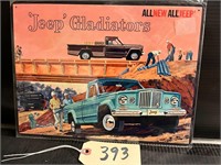Jeep Gladiators Metal Sign 12 x 9