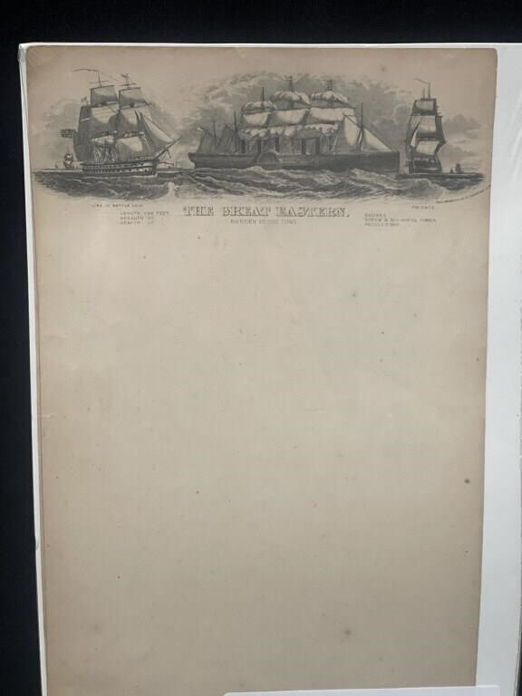 Original Antique Paper "The Great Eastern”