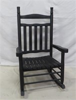 Large Black Porch Rocker