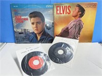 2 Elvis 45s & 2 Albums