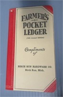 Vintage Farmer's ledger 1940 Birch Run, MI