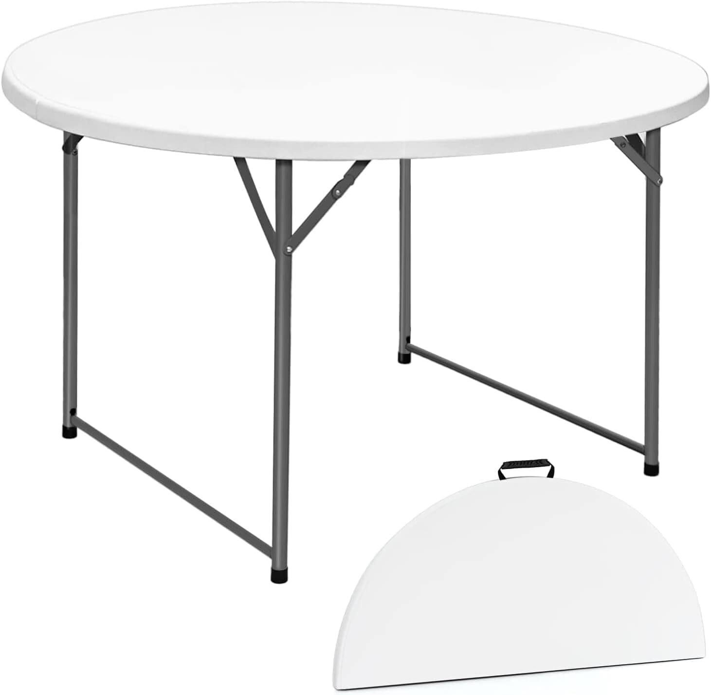 Heavy-Duty Folding Round Table - 48 Inches