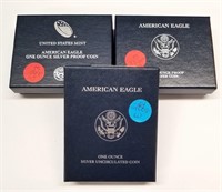 2007, (2) ’11 Proof Silver Eagles