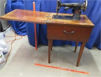 old singer sewing machine & stand