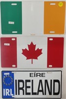 Flag / Travel License Plates