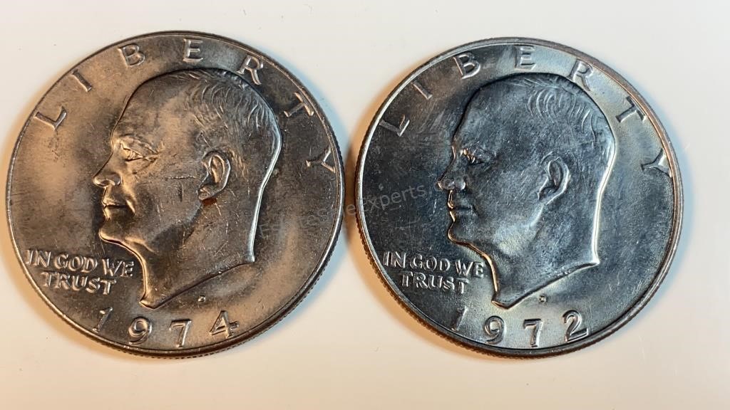 1972, 1974 Ike Dollars