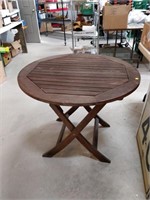 teak wood patio table from D.O.T. furniture