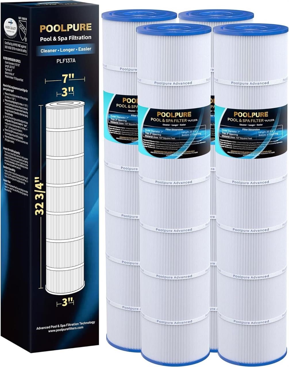 POOLPURE PLF137A Pool Filter Replaces PA137  Unice