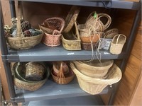 Large Lot of Misc. Baskets and More