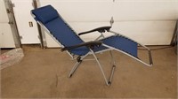Folding Lounge Chair - Blue