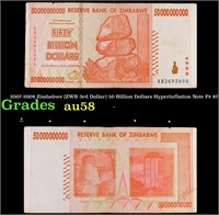 2007-2008 Zimbabwe (ZWR 3rd Dollar) 50 Billion Dol