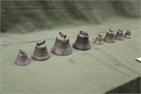 (7) Vintage Choir Bells