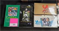 4 SEALED BOXES NFL TRADING CARDS
