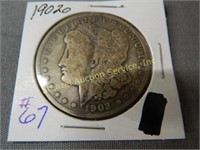 1902o Morgan Silver Dollar