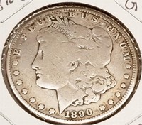 1890-CC Silver Dollar G