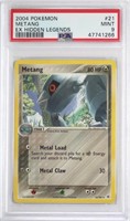 Pokemon 2004 Metang Ex Hidden Legends Mint 9