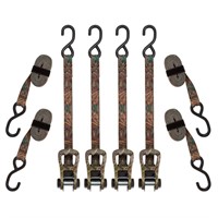 $33  14 ft. CamoX Ratchet Tie Down, 500 lb, 4 pack