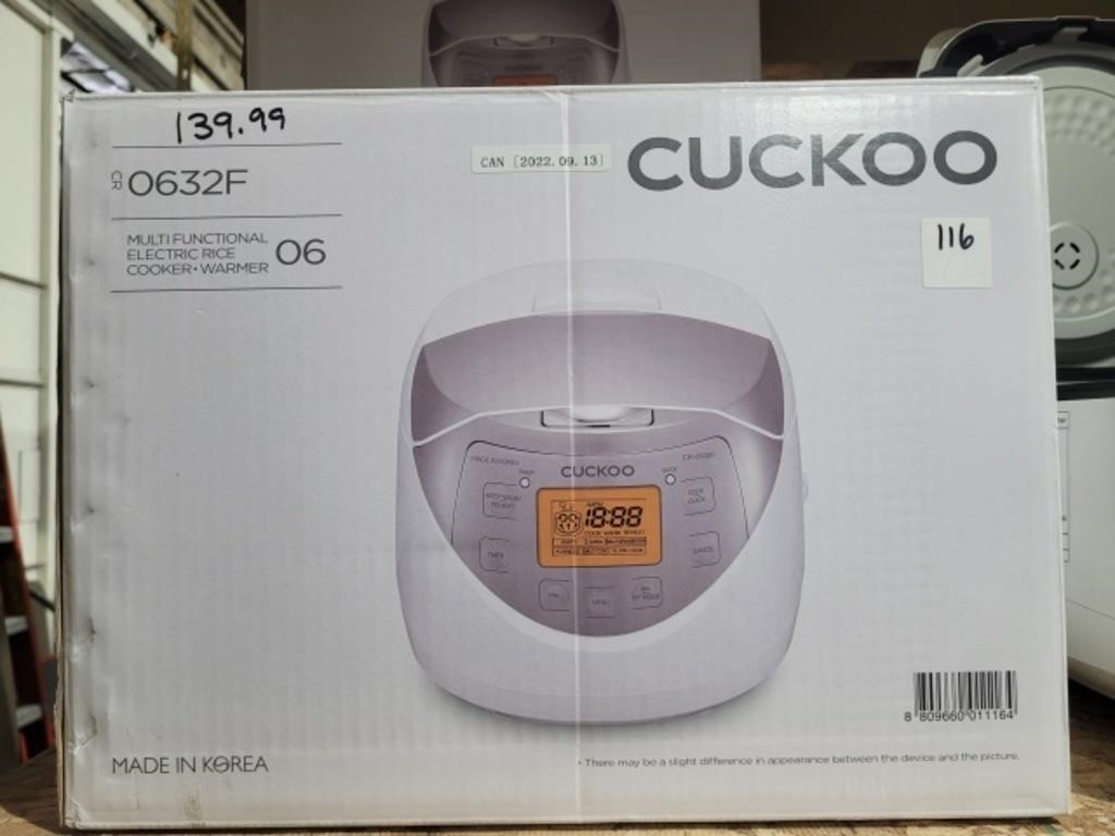 $140 New Cuckoo Electric Rice Cooker cr0632F