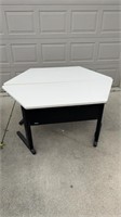 Pair of Folding Office Octagon Tables (2)