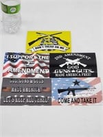 LOT OF 5 STICKERS DONT TREAD AND MORE