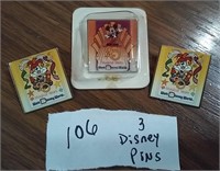 3 MOC Disney pins 20 magical years Mickey R Rabbit