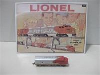 12"x16" Metal Lionel Sign W/ Bachmann Train Engine