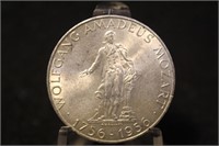 1956 Austria 25 Schilling 200th Anniversary Silver