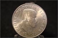 1959 Austria 25 Schilling 100th Ann Silver Coin