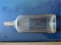 Vintage Embossed JR Watkins Glass Bottle