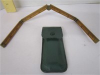 Early wooden pocket ruler