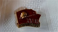 Soviet Badge 27 Congress of CPSU USSR pin