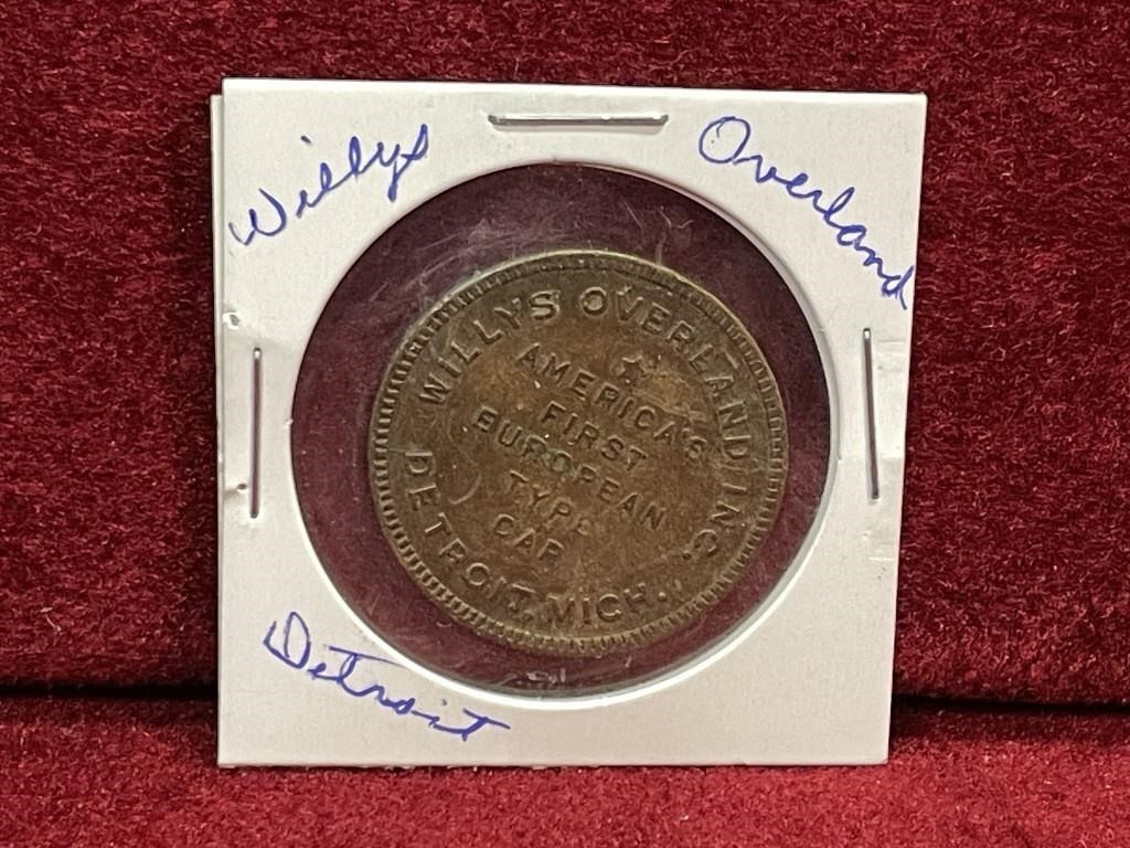 Willys Overland Detroit Whippet Coin