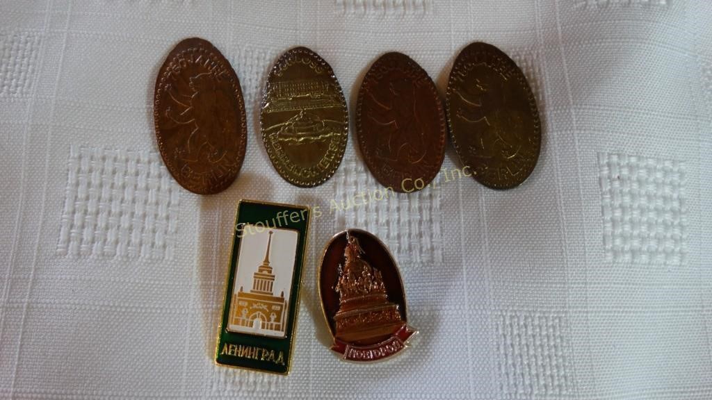 Russia Vintage pin badge, Soviet Union Pin,  etc