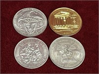 1965 & 3 1969 New Orleans Mardi Gras Coins