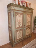 Vintage hand-painted armoire / wardrobe