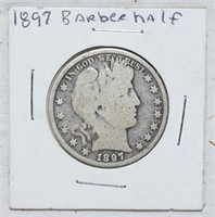 COIN - 1897 BARBER HALF DOLLAR