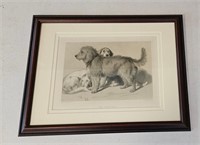Vintage The Three Dogs Print