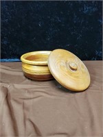 Handcrafted wood bowl by Kentucky craftsman Leroy
