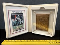 Emmitt Smith Cert. Authenticity Bronze Card