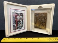 Roger Staubach Cert. Authenticity Bronze Card