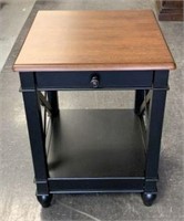 Modern Side Table with Drawer & Lower Shelf