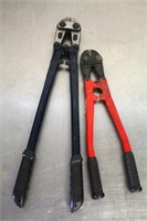 2 pair bolt cutters 24" and 18"