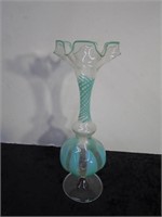 Bavarian-Style Single Stem Vase 9"H