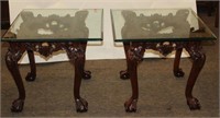 Ball & Claw Foot Ornate Carved Side Table