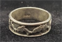 Sterling .925 Dolphin Ring Size 10