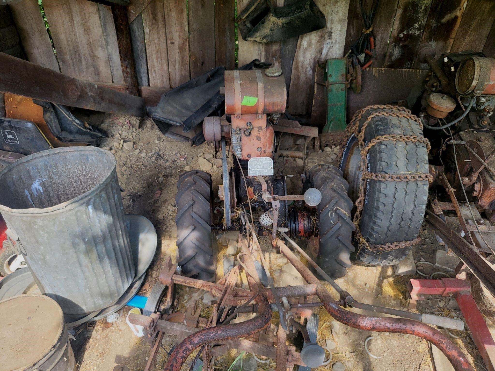 Power garden tractor