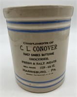 C.L.Conover Groceries Crock,Harrisburg PA