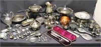 Huge Estate Lot of Silver Plate