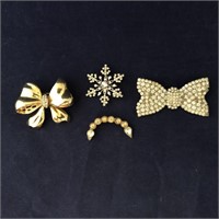 Vintage Collection of Rhinestone Brooches