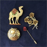 Vintage Collection of Brooches & Pins